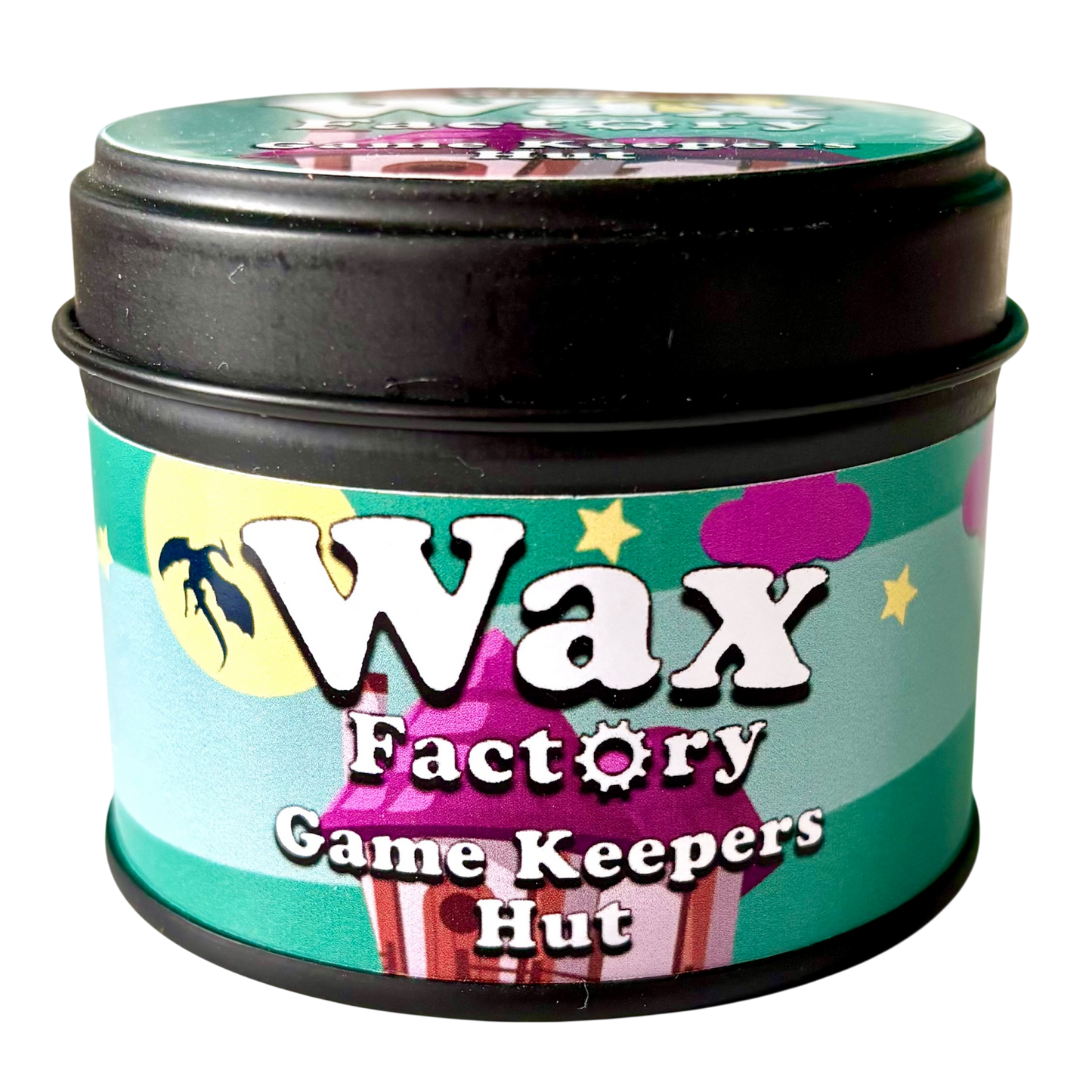 Game Keepers Hut small tin candle