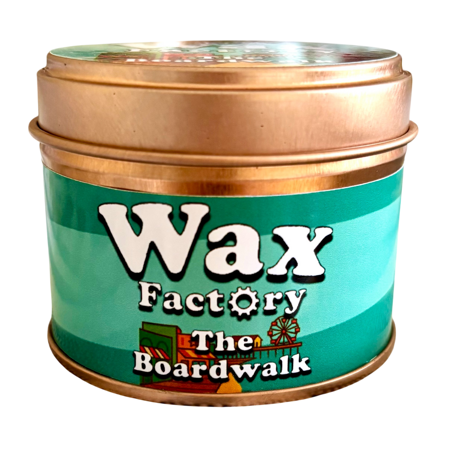 The Boardwalk small tin candle