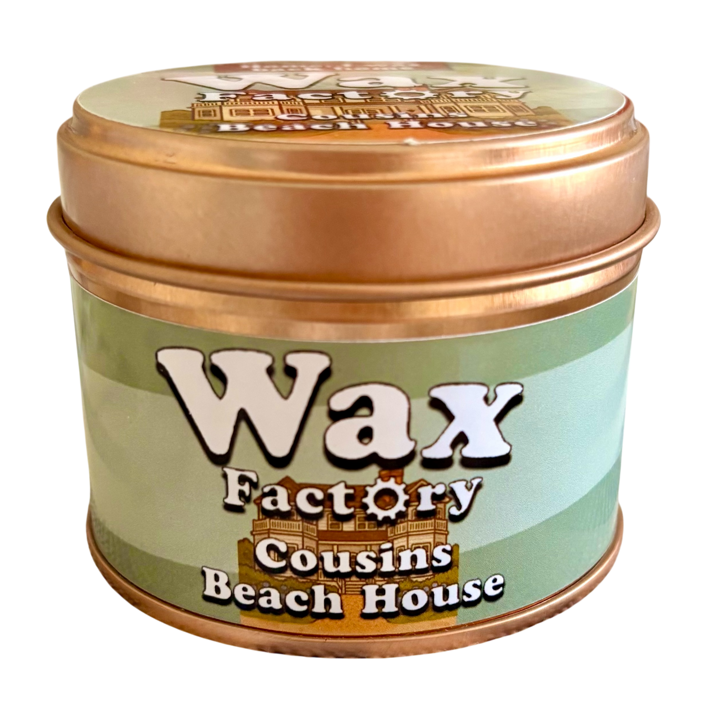 Cousins Beach House small tin candle