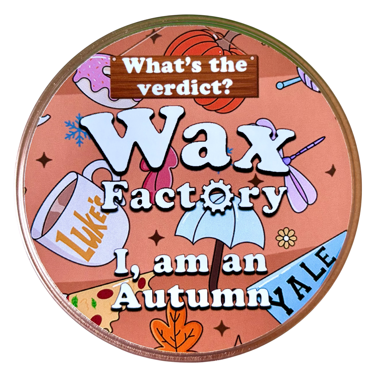 I, Am An Autumn large tin candle