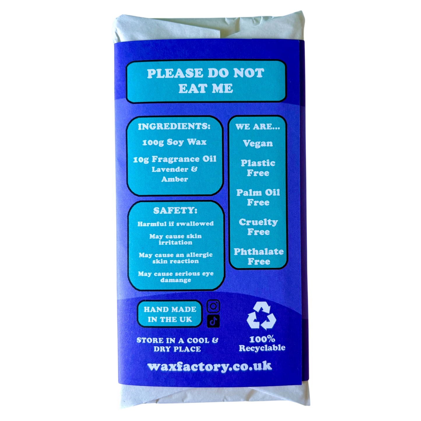 Ssshhh I'm Reading large wax melt bar