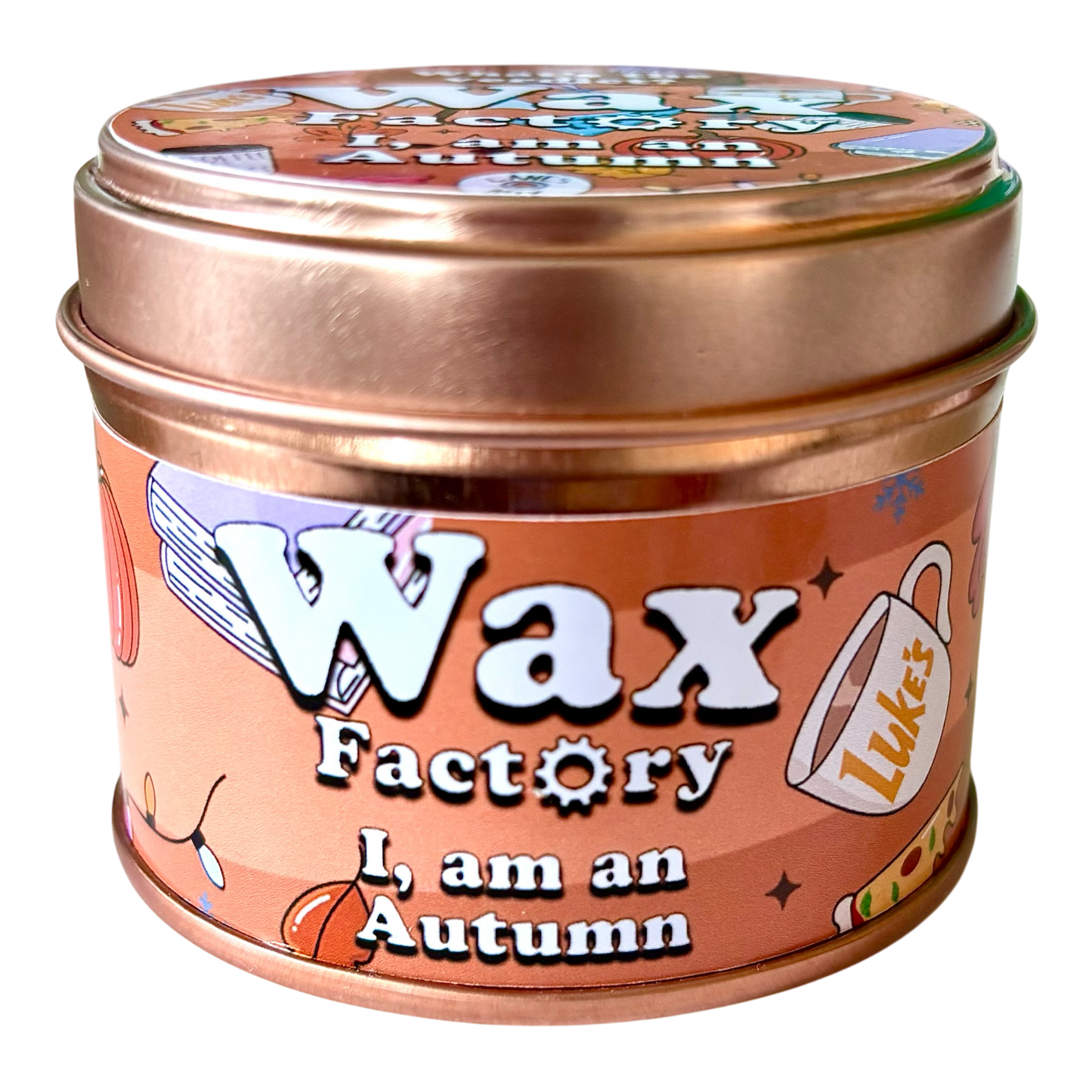 I, Am An Autumn small tin candle