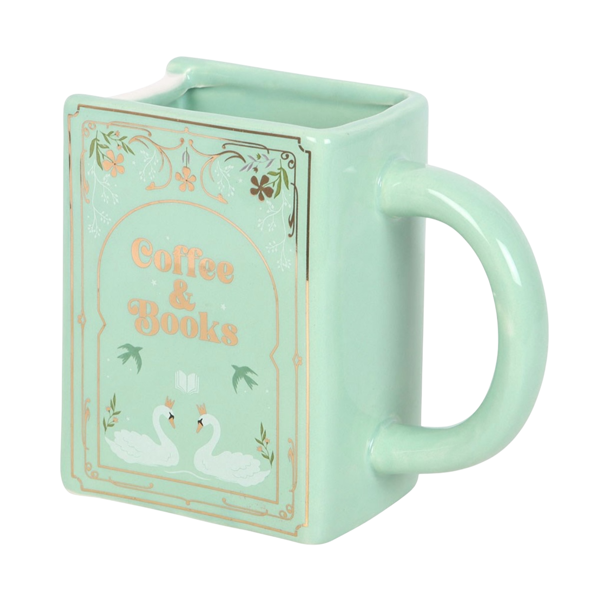 Coffee & Books Green Book Mug