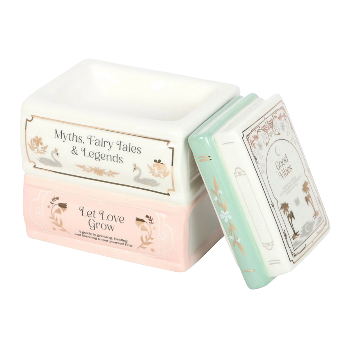 Fairy Tale Book Stack wax melt burner