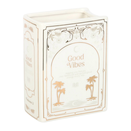White Book Shaped Vase