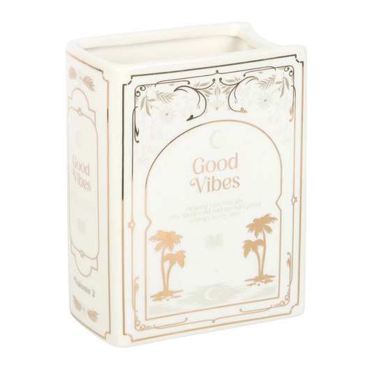 White Book Shaped Vase