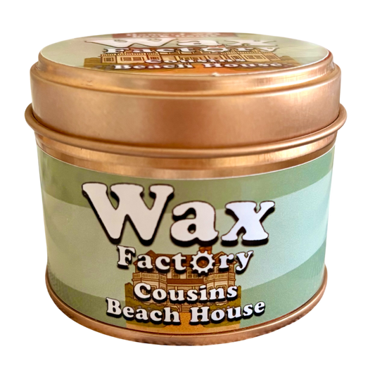 Cousins Beach House small tin candle