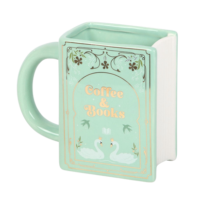 Coffee & Books Green Book Mug