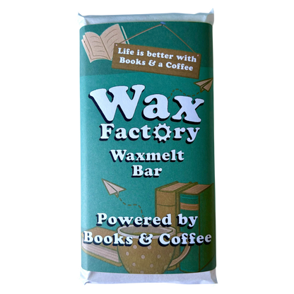 Powered by Books & Coffee large wax melt bar