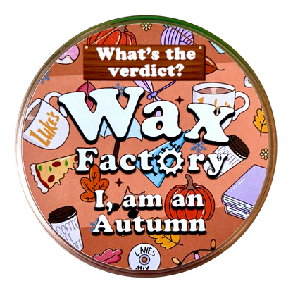 I, Am An Autumn small tin candle