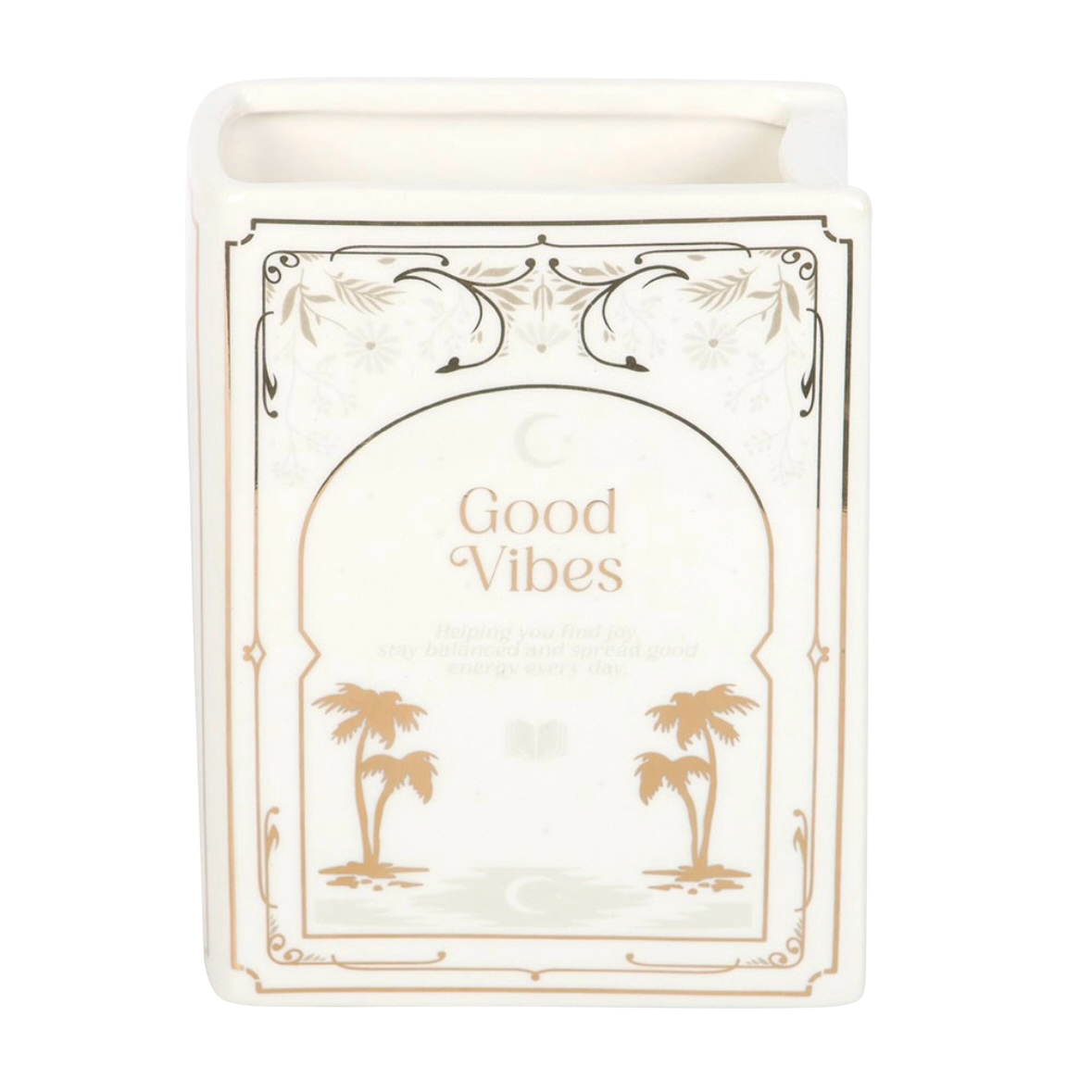 White Book Shaped Vase