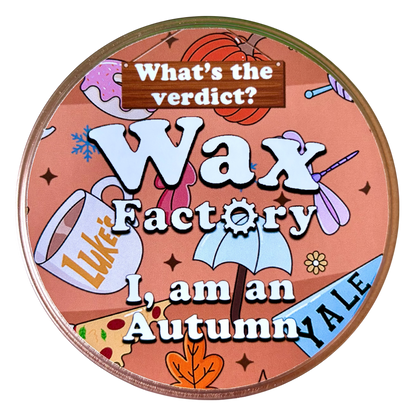 I, Am An Autumn large tin candle