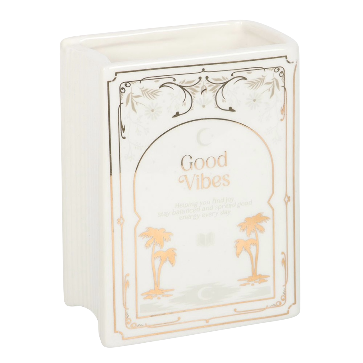 White Book Shaped Vase