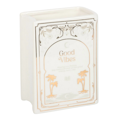 White Book Shaped Vase