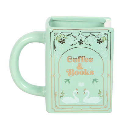 Coffee & Books Green Book Mug