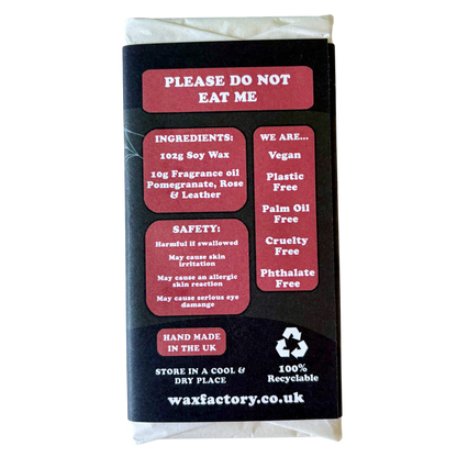 Dark Romance large wax melt bar