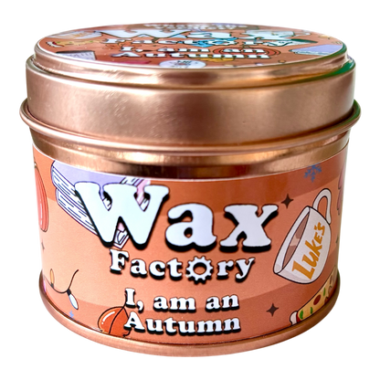 I, Am An Autumn small tin candle