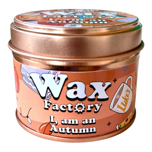 I, Am An Autumn small tin candle