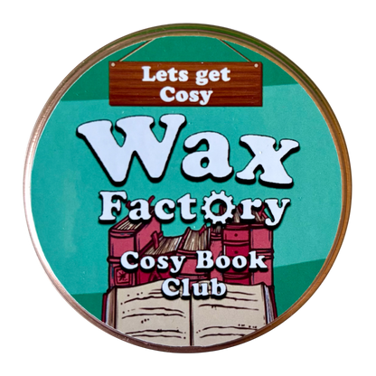 Cosy Book Club small tin candle