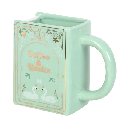 Coffee & Books Green Book Mug