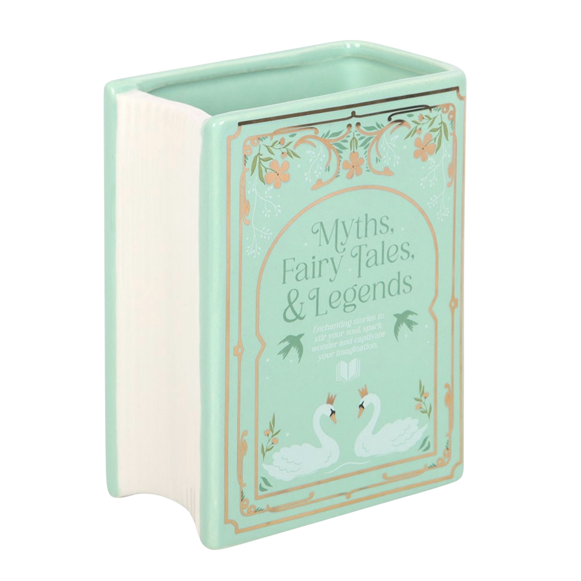 Green Book Shaped Vase