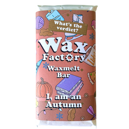 I, Am An Autumn large wax melt bar