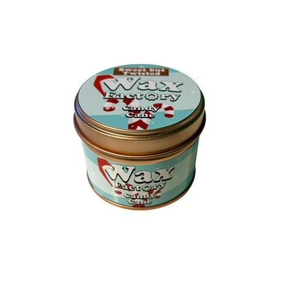 Candy Cane small tin candle