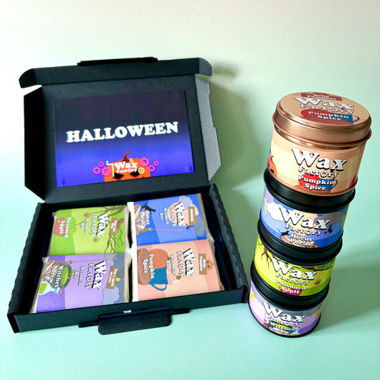 HALLOWEEN wax melt box + candle bundle