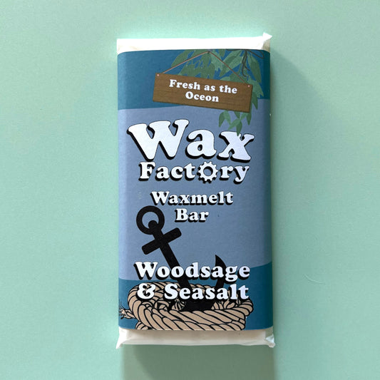 Wood Sage & Seasalt large wax melt bar